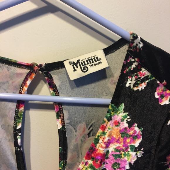 FLORAL Velour Romper with long Sleeves BY SHOW ME YOU MUMU Floral.Medium - Picture 3 of 6